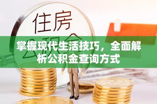 洪梅掌握现代生活技巧，全面解析公积金查询方式
