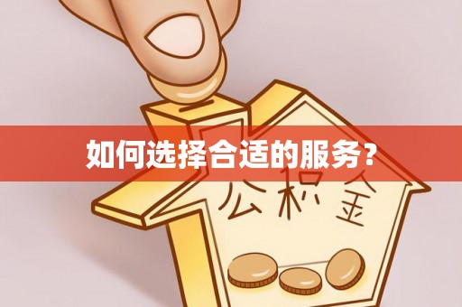洪梅如何选择合适的服务？