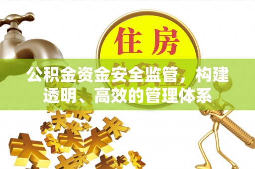 洪梅公积金资金安全监管，构建透明、高效的管理体系
