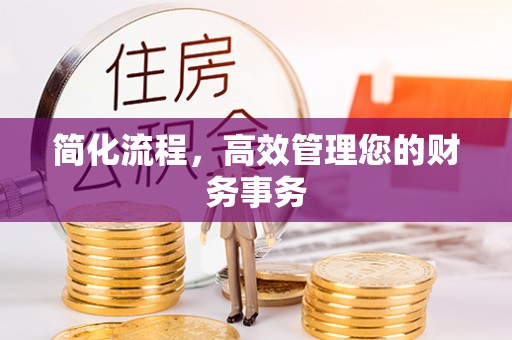 洪梅简化流程，高效管理您的财务事务