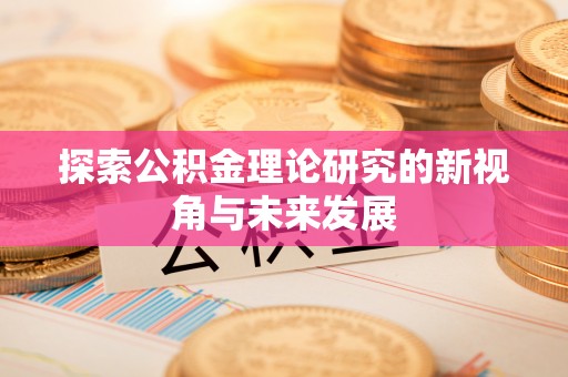 洪梅探索公积金理论研究的新视角与未来发展